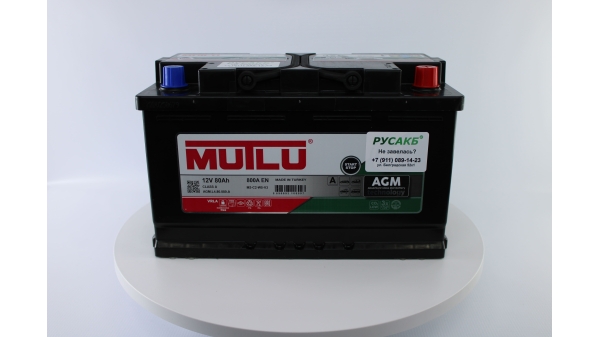 Аккумулятор Mutlu 80e AGM L4.80.080.A 80 Ач 800