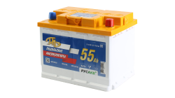 ПАЗ 55Ач L - евро пол, 55 Ач, обратная полярность, 242x175x190 мм, 480 Ампер — купить в Санкт-Петербурге