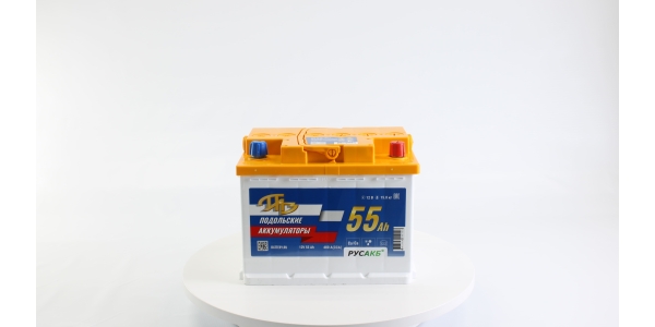 Аккумулятор ПАЗ 55Ач L - евро пол