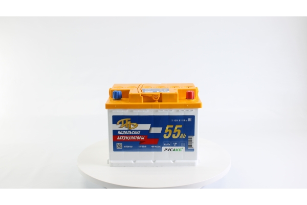 Аккумулятор ПАЗ 55Ач L - евро пол