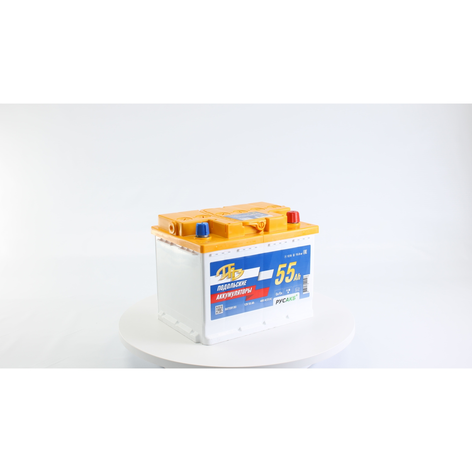 ПАЗ 55Ач L - евро пол, 55 Ач, обратная полярность, 242x175x190 мм, 480 Ампер — купить в Санкт-Петербурге