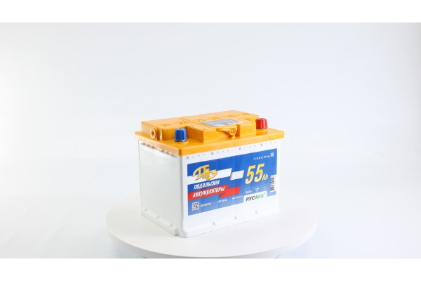 Аккумулятор ПАЗ 55Ач L - евро пол