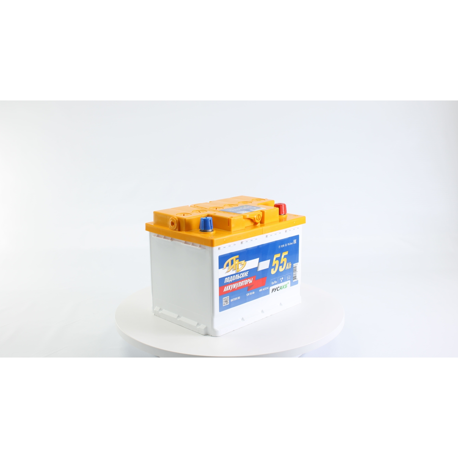 ПАЗ 55Ач L - евро пол, 55 Ач, обратная полярность, 242x175x190 мм, 480 Ампер — купить в Санкт-Петербурге