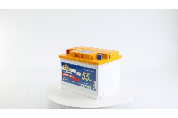 Аккумулятор ПАЗ 55Ач R - прям пол