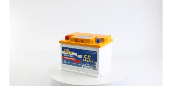 Аккумулятор ПАЗ 55Ач R - прям пол