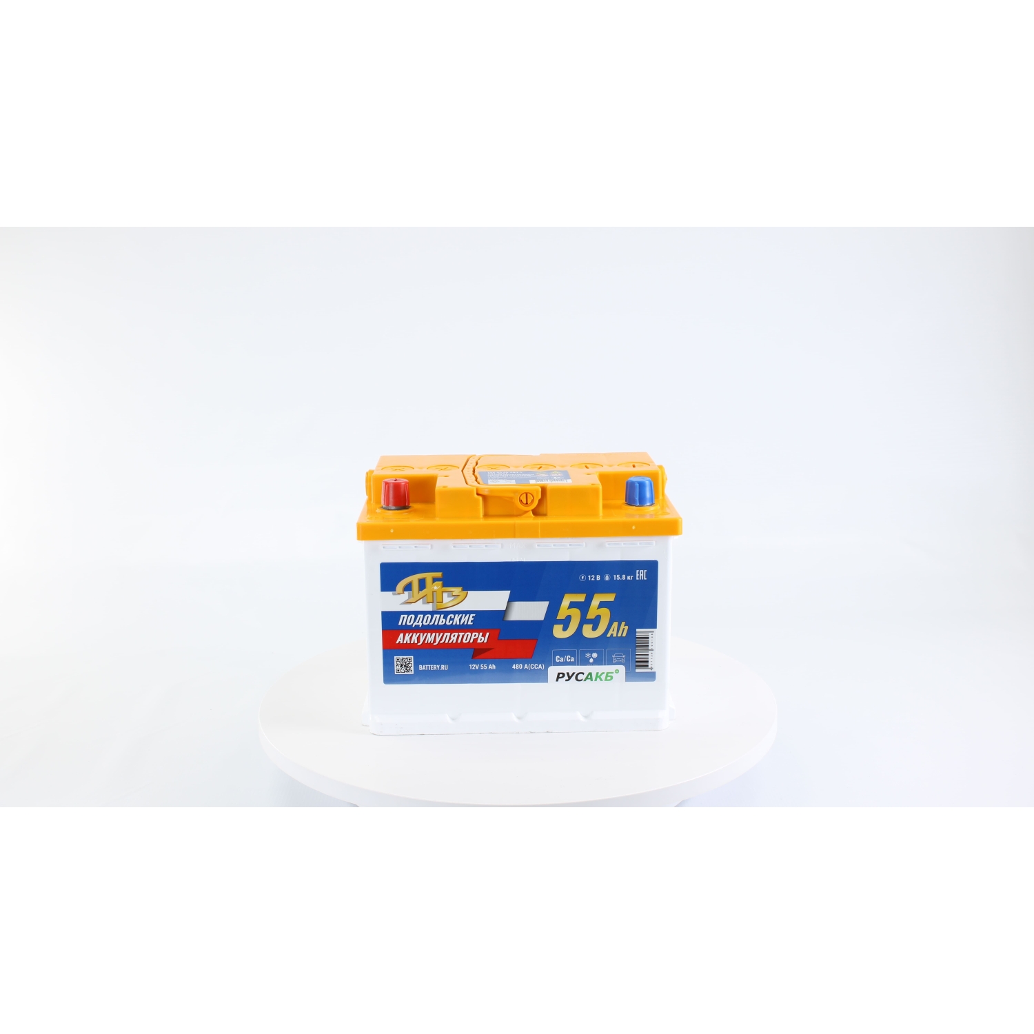 ПАЗ 55Ач R - прям пол, 55 Ач, прямая полярность, 242x175x190 мм, 480 Ампер — купить в Санкт-Петербурге