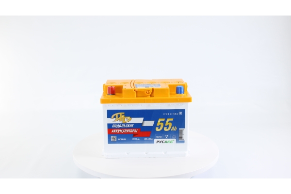 Аккумулятор ПАЗ 55Ач R - прям пол