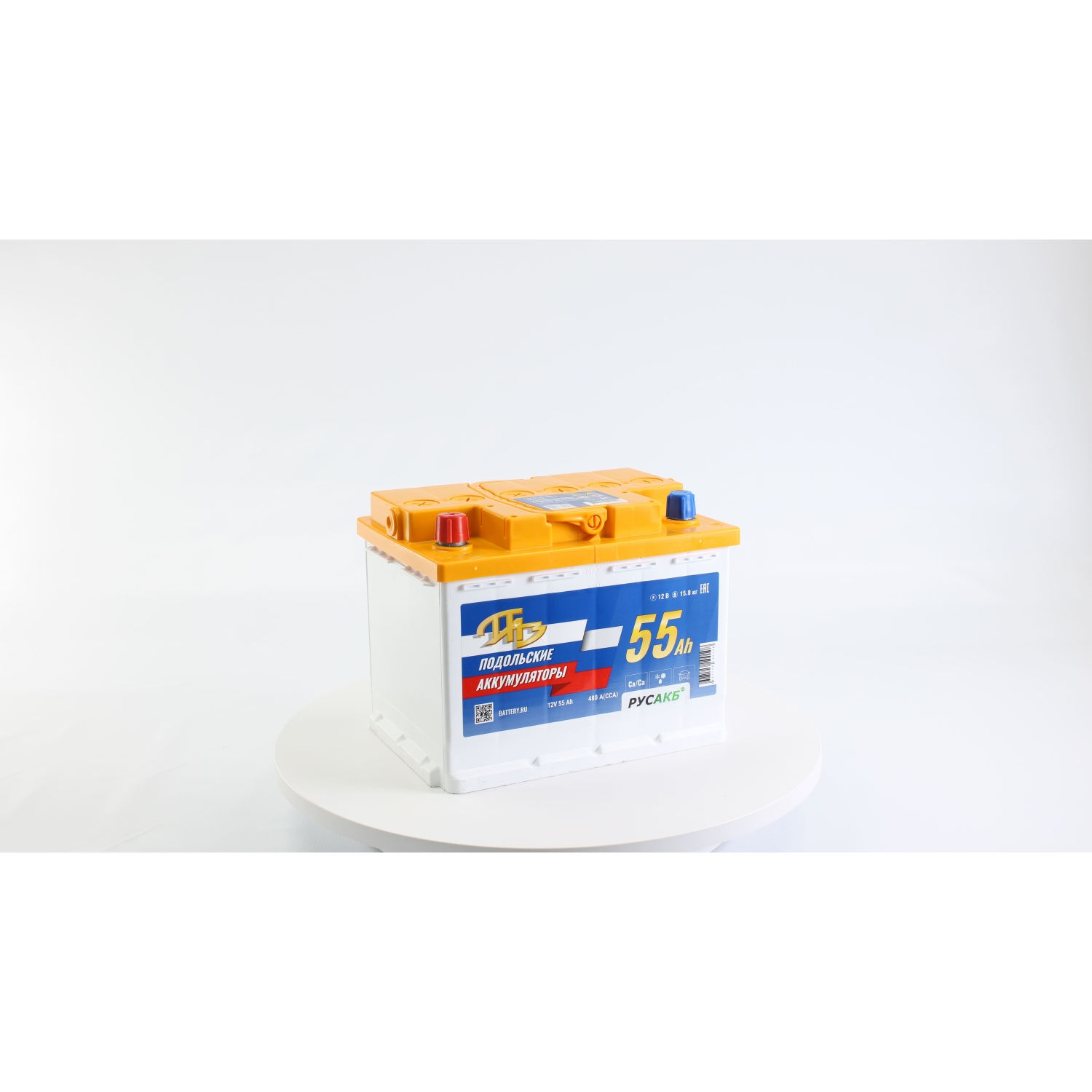 ПАЗ 55Ач R - прям пол, 55 Ач, прямая полярность, 242x175x190 мм, 480 Ампер — купить в Санкт-Петербурге