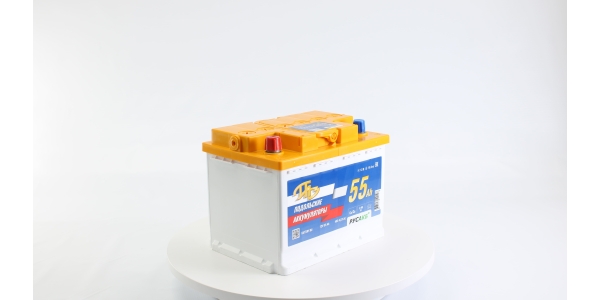 Аккумулятор ПАЗ 55Ач R - прям пол