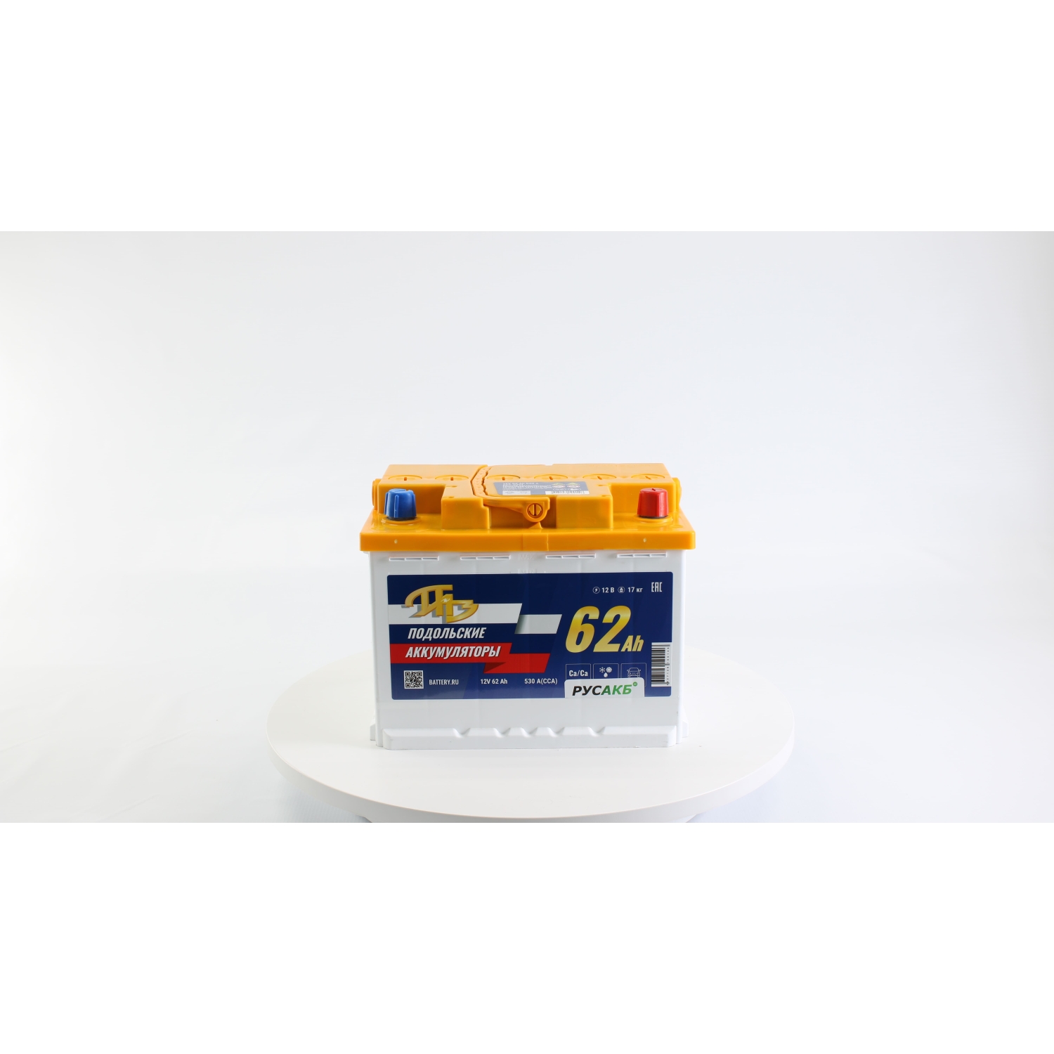 ПАЗ 62.0 L2, 62 Ач, обратная полярность, 242x175x190 мм, 530 Ампер — купить в Санкт-Петербурге