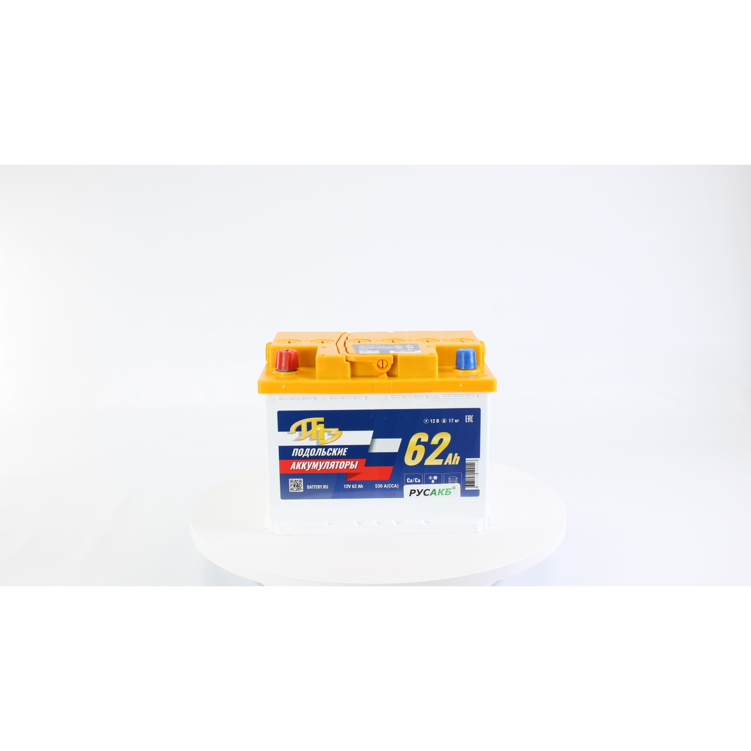 ПАЗ 62.1 L2, 62 Ач, прямая полярность, 242x175x190 мм, 530 Ампер — купить в Санкт-Петербурге