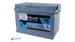 POLUS ARCTIC 75.1, 75 Ач, прямая полярность, 275x175x190 мм, 700 Ампер — купить в Санкт-Петербурге