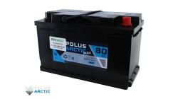 POLUS ARCTIC AGM 80, 80 Ач, обратная полярность, 315x175x190 мм, 800 Ампер — купить в Санкт-Петербурге