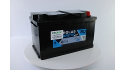 POLUS ARCTIC AGM 80, 80 Ач, обратная полярность, 315x175x190 мм, 800 Ампер — купить в Санкт-Петербурге