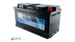 POLUS ARCTIC AGM 95, 95 Ач, обратная полярность, 353x175x190 мм, 850 Ампер — купить в Санкт-Петербурге