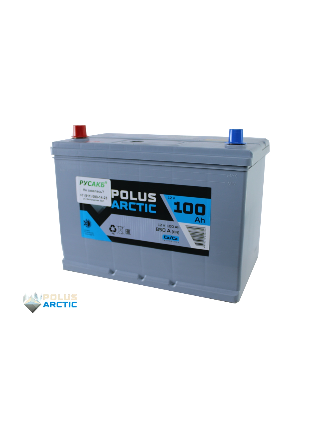 Аккумулятор POLUS ARCTIC 100 Ач прям пол 100D31R