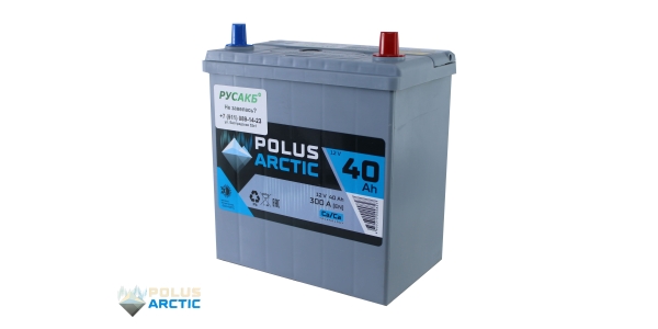 Аккумулятор POLUS ARCTIC 40.0 (40B19L) тонк.кл.