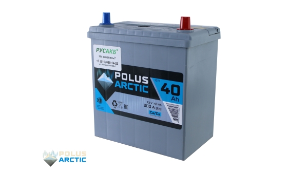 Аккумулятор POLUS ARCTIC 40.0 (40B19L) тонк.кл.