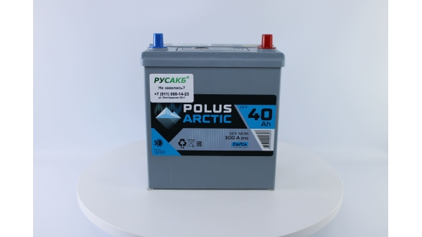 Аккумулятор POLUS ARCTIC 40.0 (40B19L) тонк.кл.