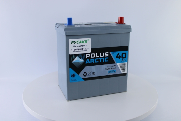 Аккумулятор POLUS ARCTIC 40.0 (40B19L) тонк.кл.