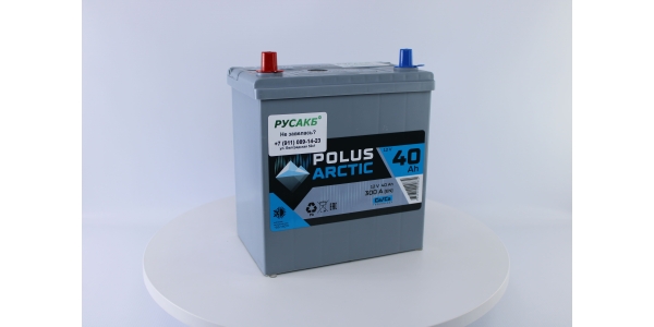 Аккумулятор POLUS ARCTIC 40.1 (40B19R) тонк.кл.
