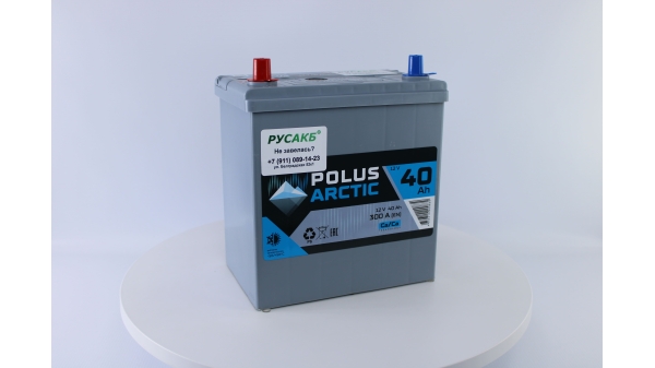 Аккумулятор POLUS ARCTIC 40.1 (40B19R) тонк.кл.