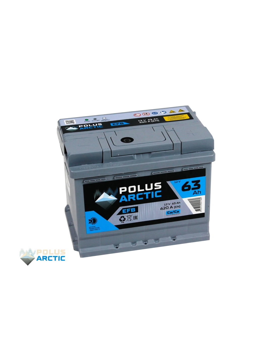 Аккумулятор POLUS ARCTIC EFB 63 Ач обр пол