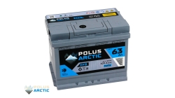 POLUS ARCTIC EFB 63.0, 63 Ач, обратная полярность, 242x175x190 мм, 620 Ампер — купить в Санкт-Петербурге