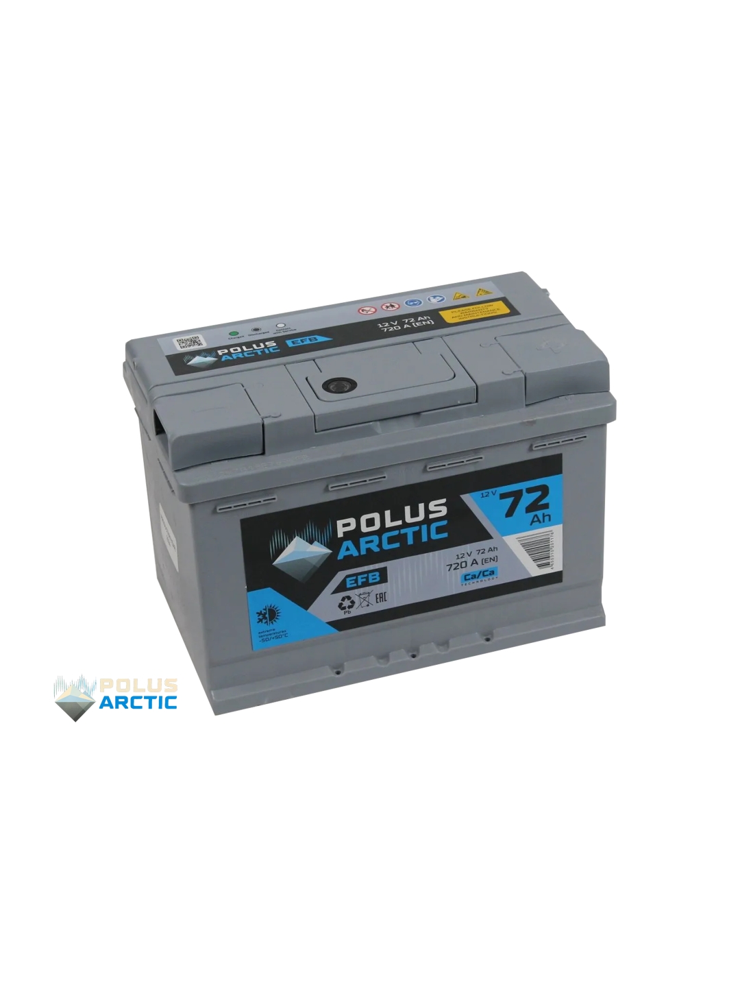 Аккумулятор POLUS ARCTIC EFB 72 Ач обр пол