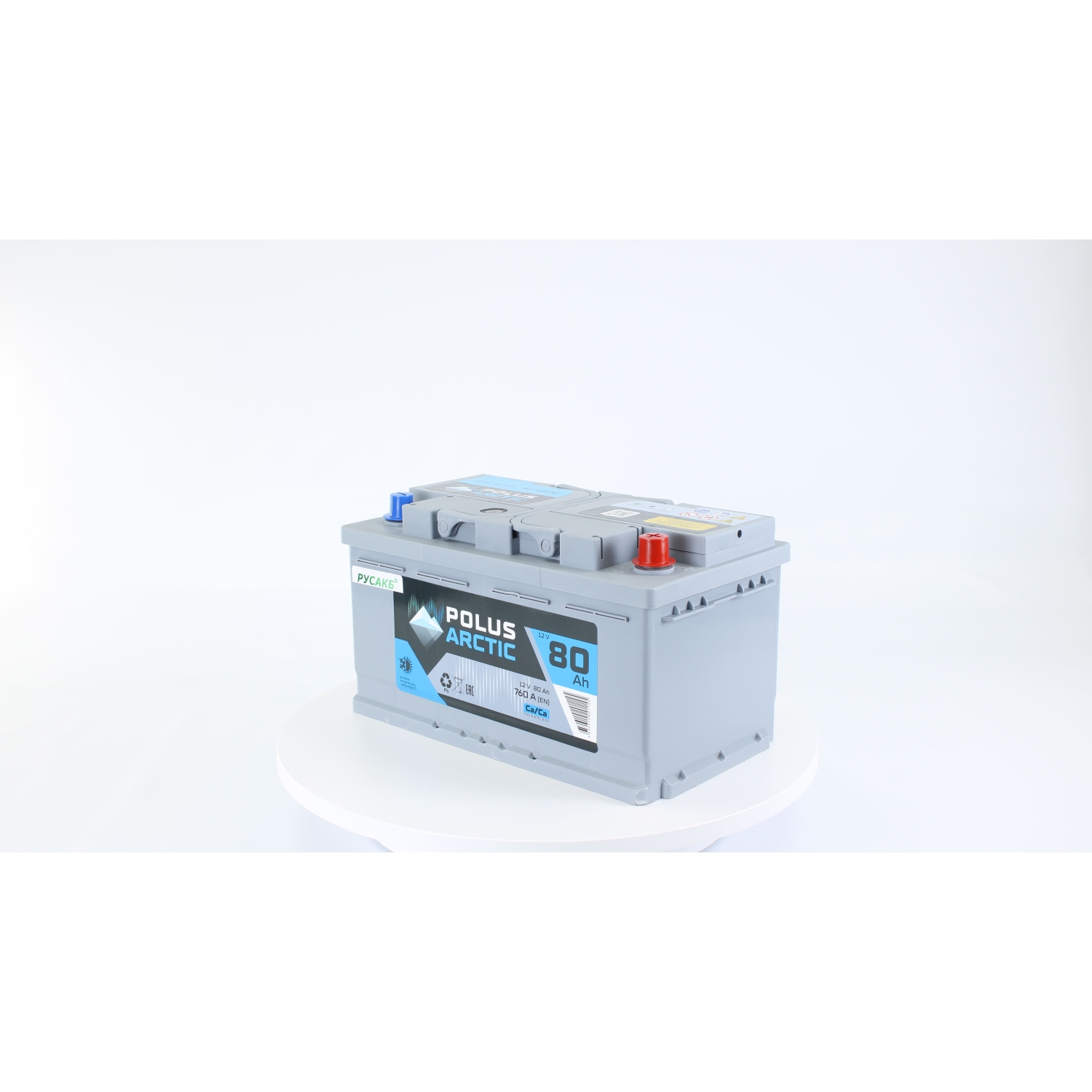 POLUS ARCTIC LB 80.0, 80 Ач, обратная полярность, 315x175x175 мм, 760 Ампер — купить в Санкт-Петербурге