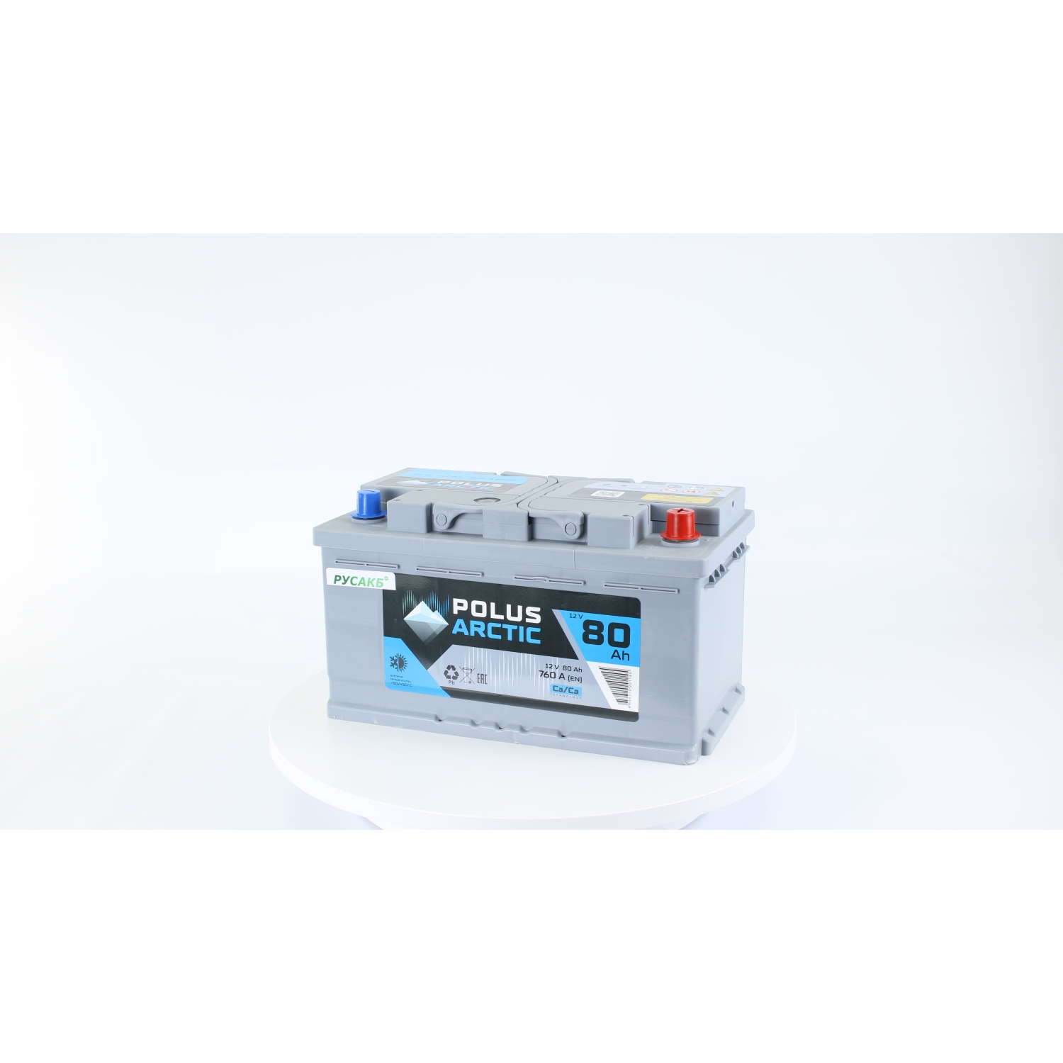 POLUS ARCTIC LB 80.0, 80 Ач, обратная полярность, 315x175x175 мм, 760 Ампер — купить в Санкт-Петербурге