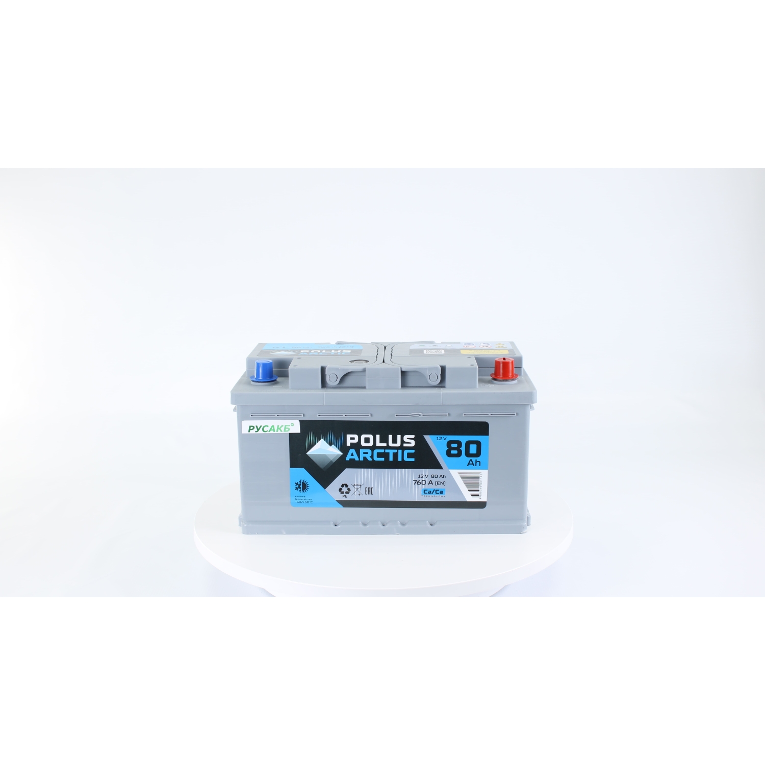 POLUS ARCTIC LB 80.0, 80 Ач, обратная полярность, 315x175x175 мм, 760 Ампер — купить в Санкт-Петербурге