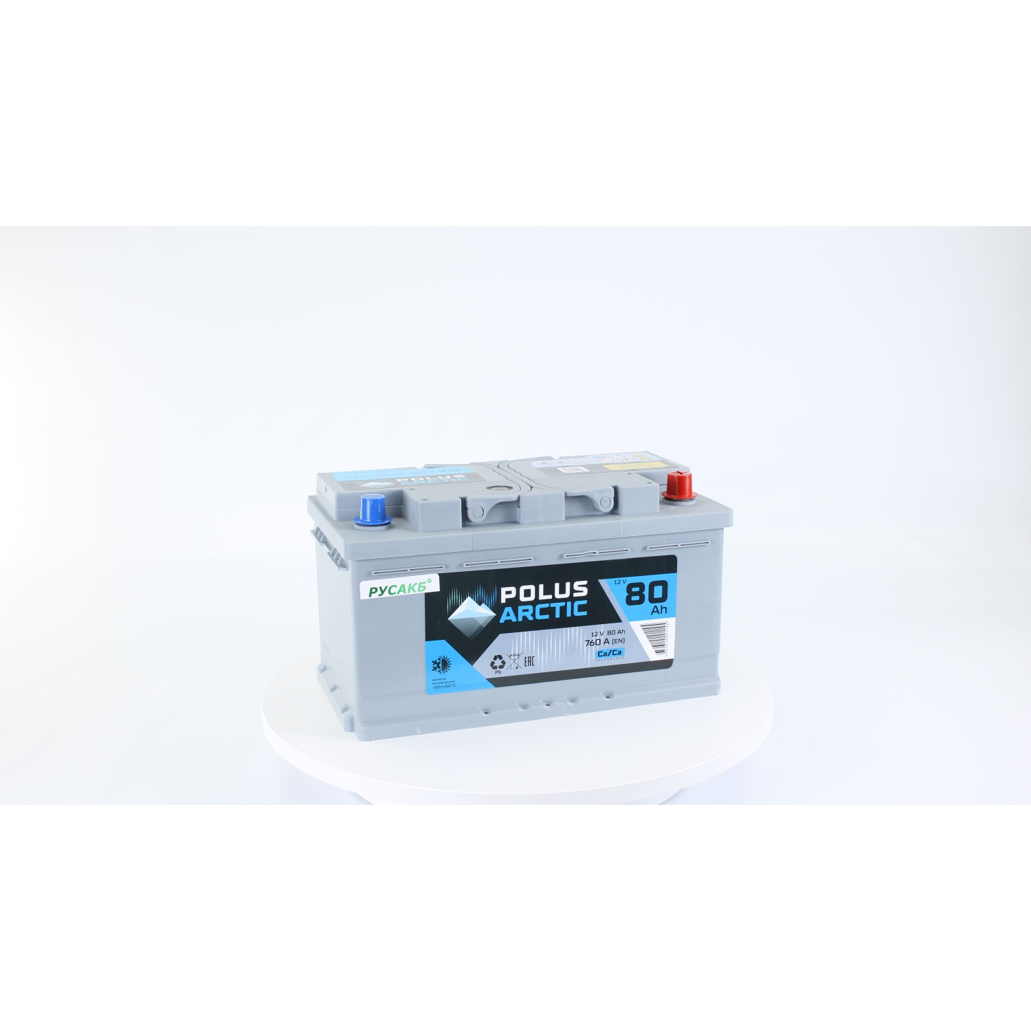 POLUS ARCTIC LB 80.0, 80 Ач, обратная полярность, 315x175x175 мм, 760 Ампер — купить в Санкт-Петербурге