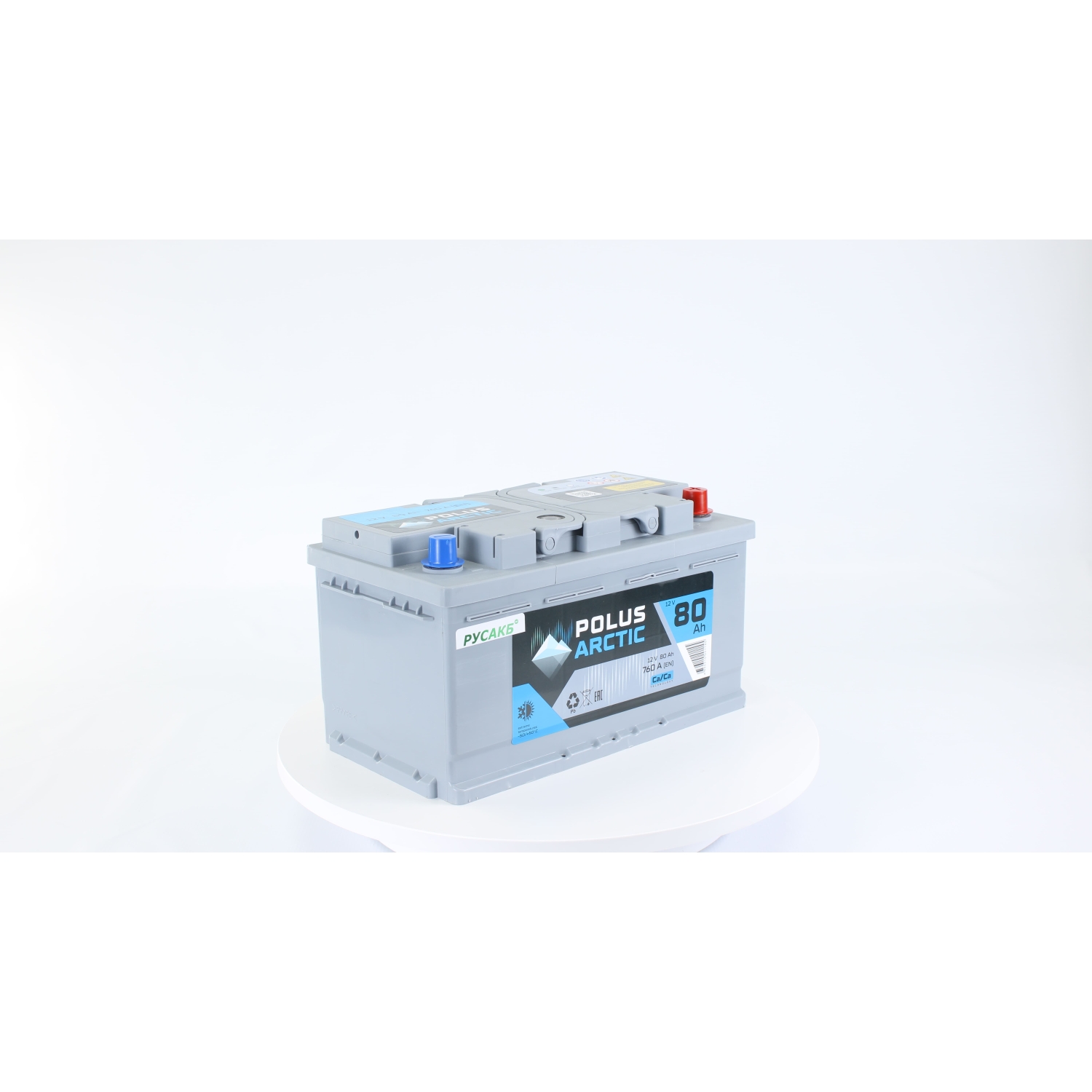 POLUS ARCTIC LB 80.0, 80 Ач, обратная полярность, 315x175x175 мм, 760 Ампер — купить в Санкт-Петербурге
