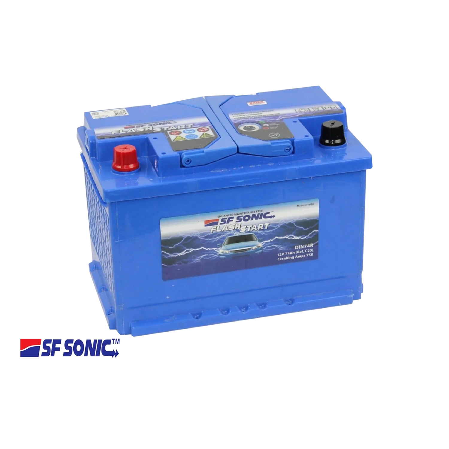 SF SONIC 74.1, 74 Ач, прямая полярность, 278x175x190 мм, 750 Ампер — купить в Санкт-Петербурге