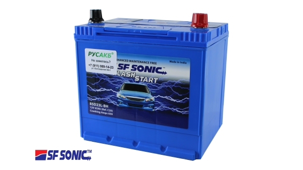 Аккумулятор SF SONIC 65.0 (85D23L)