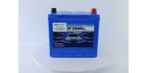 Аккумулятор SF SONIC 65.0 (85D23L)