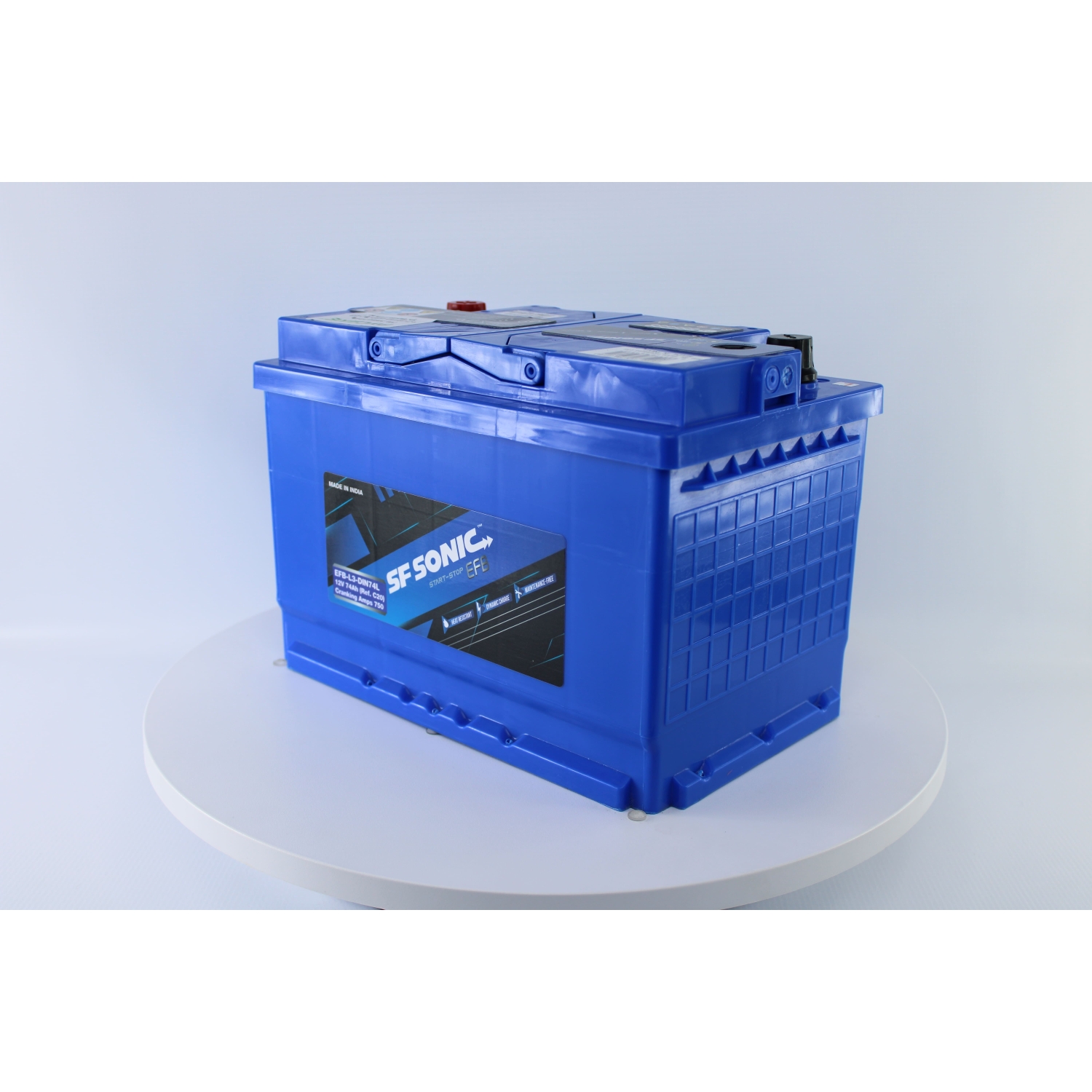 SF SONIC EFB 74.0 , 74 Ач, обратная полярность, 275x175x190 мм, 750 Ампер — купить в Санкт-Петербурге