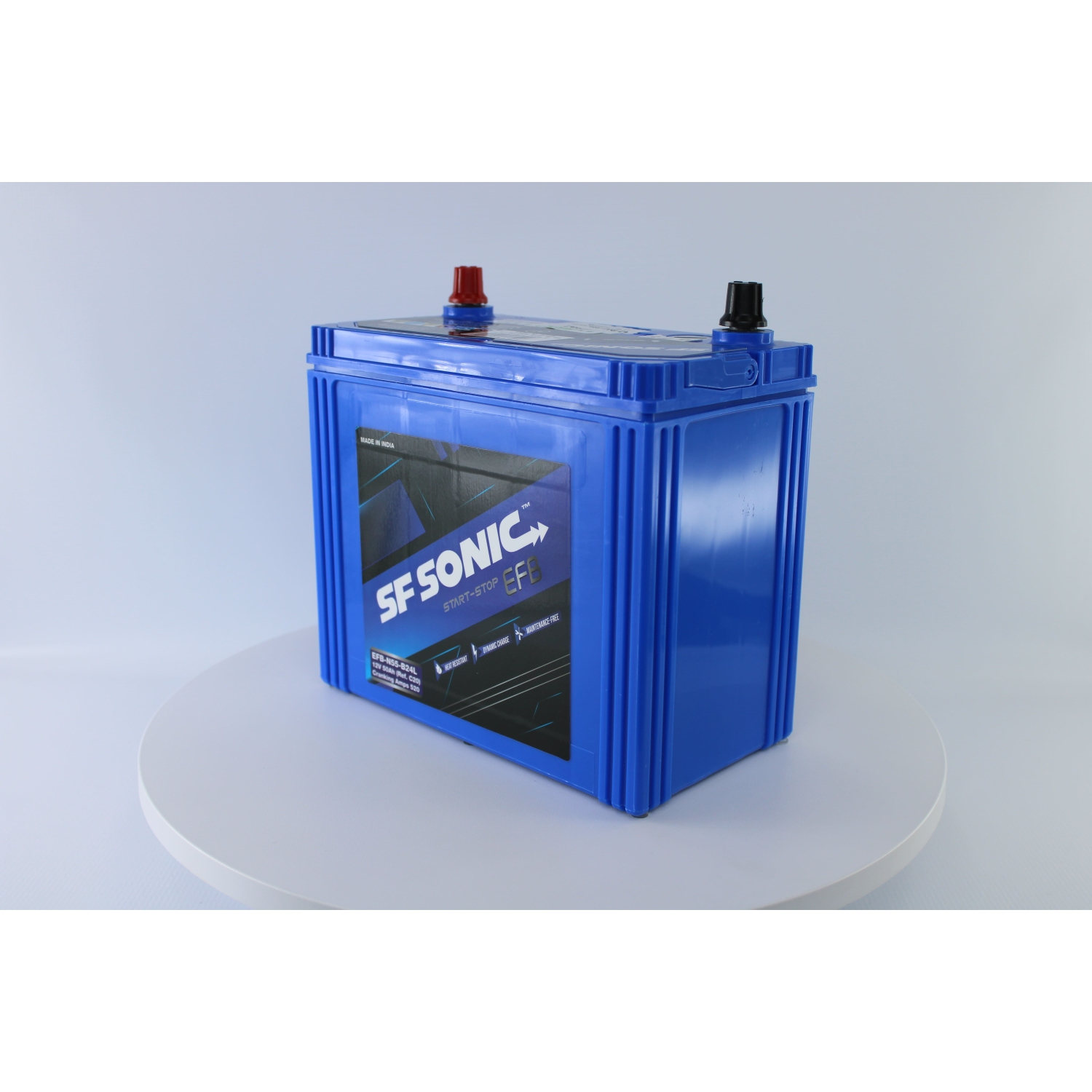 SF SONIC EFB 50.0 (55B24L) тонк.кл, 50 Ач, обратная полярность, 230x130x225 мм, 520 Ампер — купить в Санкт-Петербурге