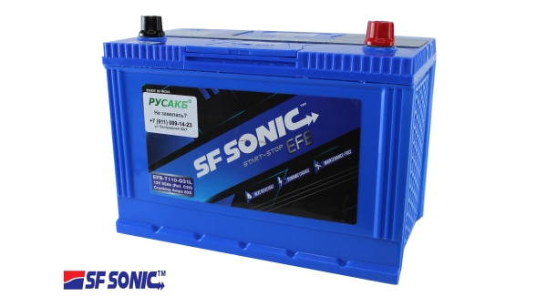 Аккумулятор SF SONIC EFB 95.0 (110D31L)