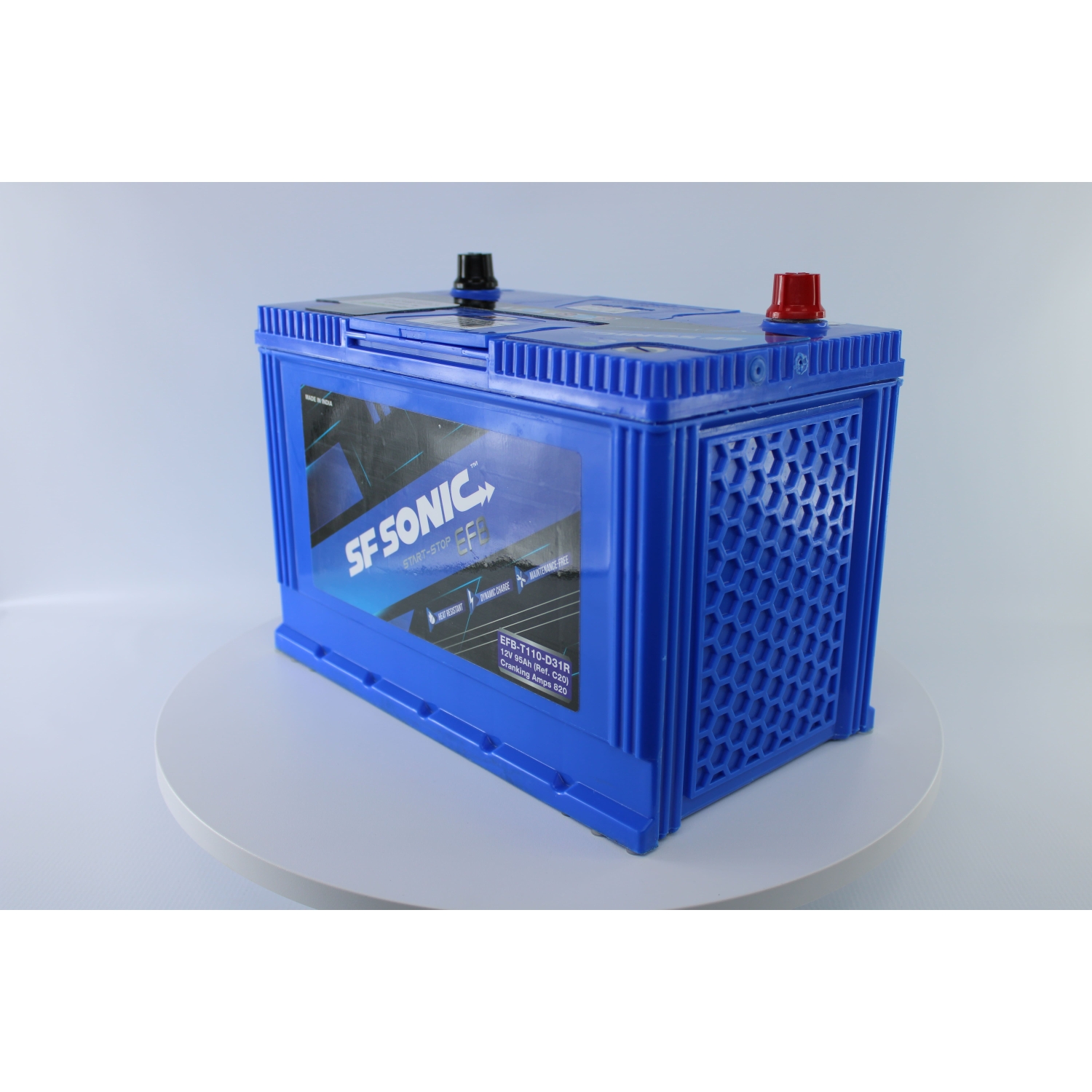 SF SONIC EFB 95.1 (110D31R), 95 Ач, прямая полярность, 305x172x225 мм, 820 Ампер — купить в Санкт-Петербурге