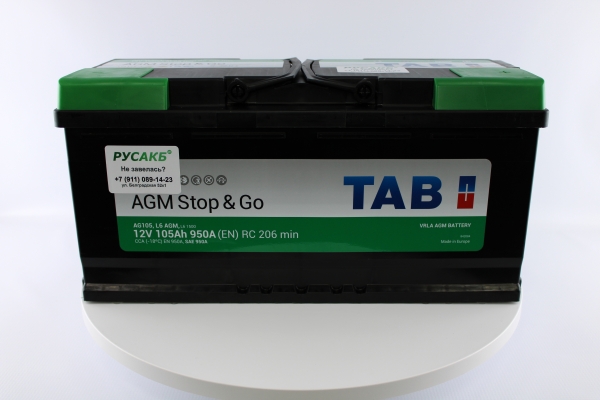 Аккумулятор TAB AGM 105R 105 Ач (213105|L6 AGM ED|AG105)