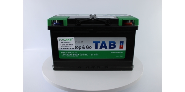 Аккумулятор TAB AGM 80R 80 Ач (213080|L4 AGM ED|AG80)