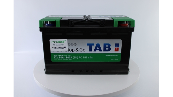 Аккумулятор TAB AGM 80R 80 Ач (213080|L4 AGM ED|AG80)