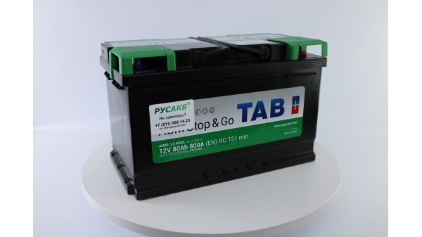 Аккумулятор TAB AGM 80R 80 Ач (213080|L4 AGM ED|AG80)