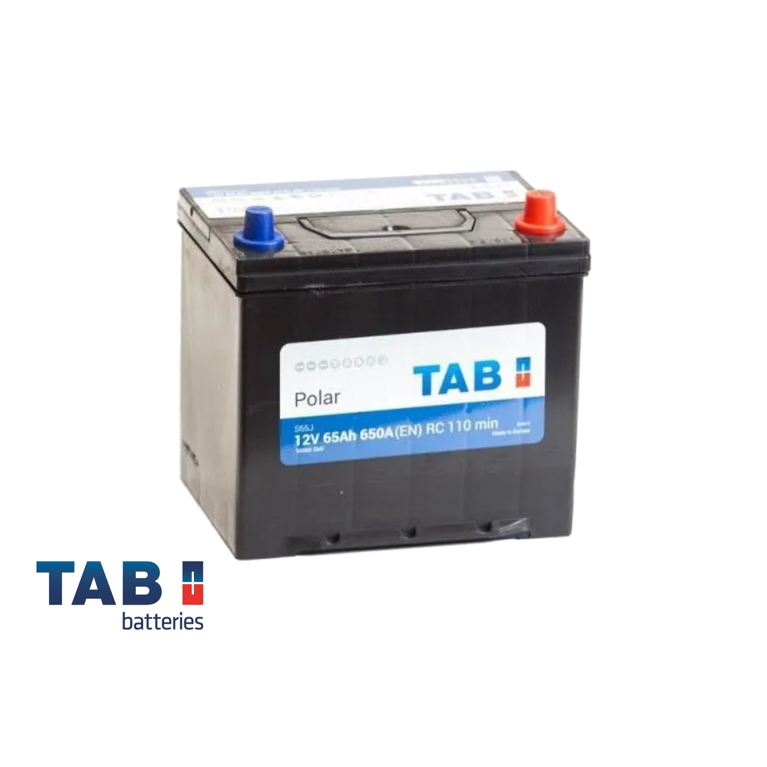 TAB Polar 65.0 (56568) яп. ст|бортик, 65 Ач, обратная полярность, 230x173x220 мм, 650 Ампер — купить в Санкт-Петербурге