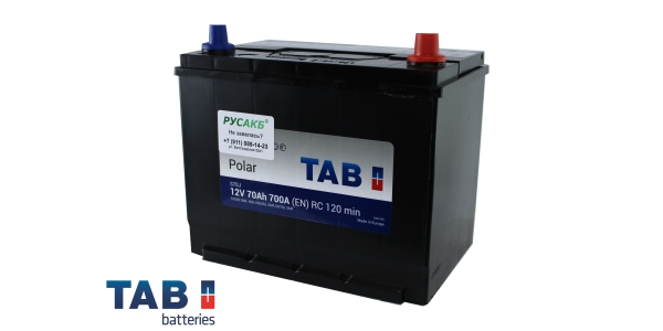 Аккумулятор TAB Polar 70.0 (57029) яп.ст/бортик