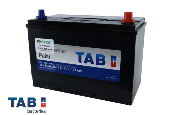 Аккумулятор TAB Polar 95.0 (59518) яп. ст/бортик