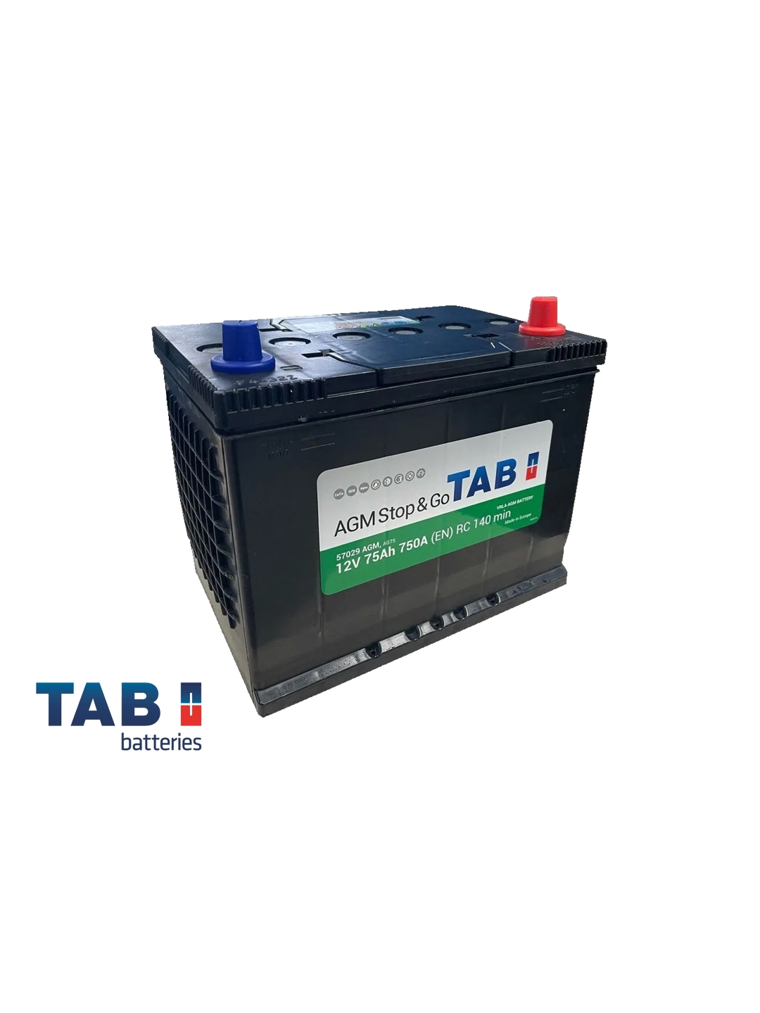 Аккумулятор TAB AGM 75 Ач обр пол D26 57029
