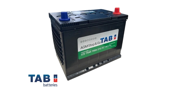 Аккумулятор TAB AGM Stop&Go 75.0 (57029) яп.ст/бортик